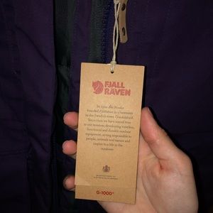 Fjall Raven jacket. Women’s small, new with tags.